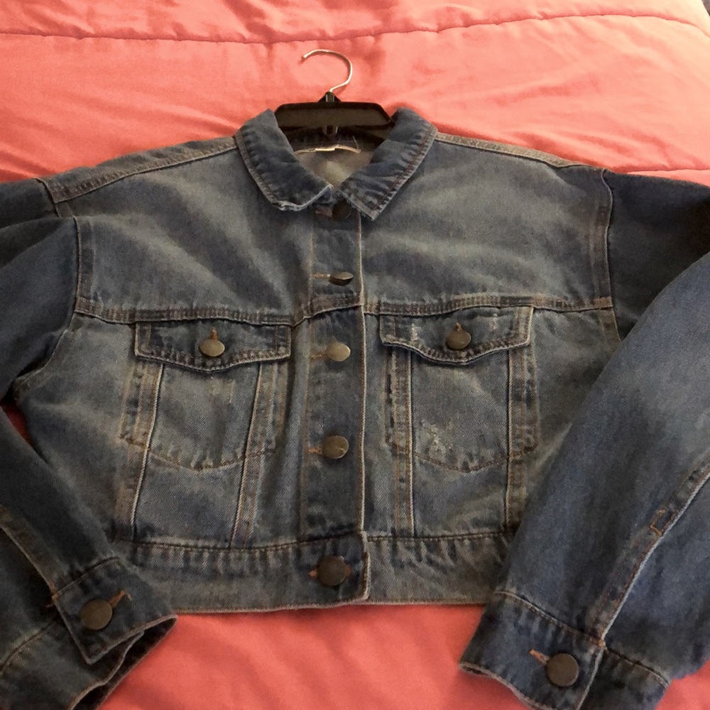 Cropped Denim jacket size small
